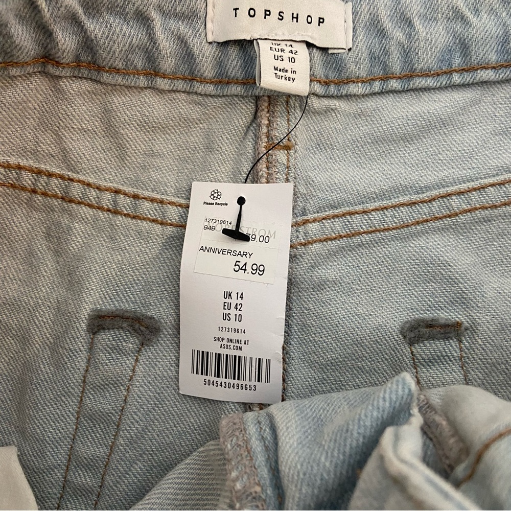TOPSHOP Raw Hem Denim Midaxi (mid maxi) Skirt - Picture 13 of 15